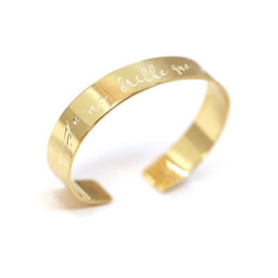 Bracelet jonc phrase 11mm