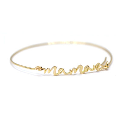 bracelet Maman or jaune