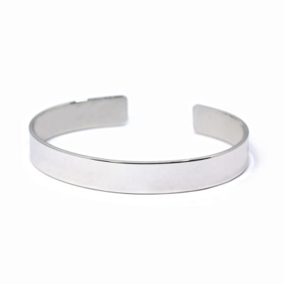 bracelet homme Jo poli 10mm argent