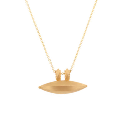 Collier Talisman or jaune