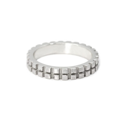 Bague homme Jack demi 4mm argent