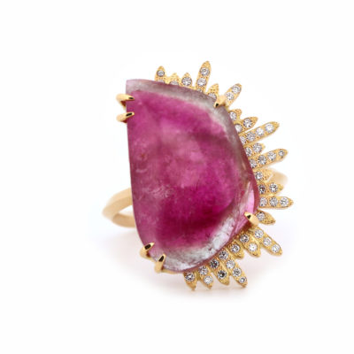 Bague La Sérénissime, tourmaline, diamants