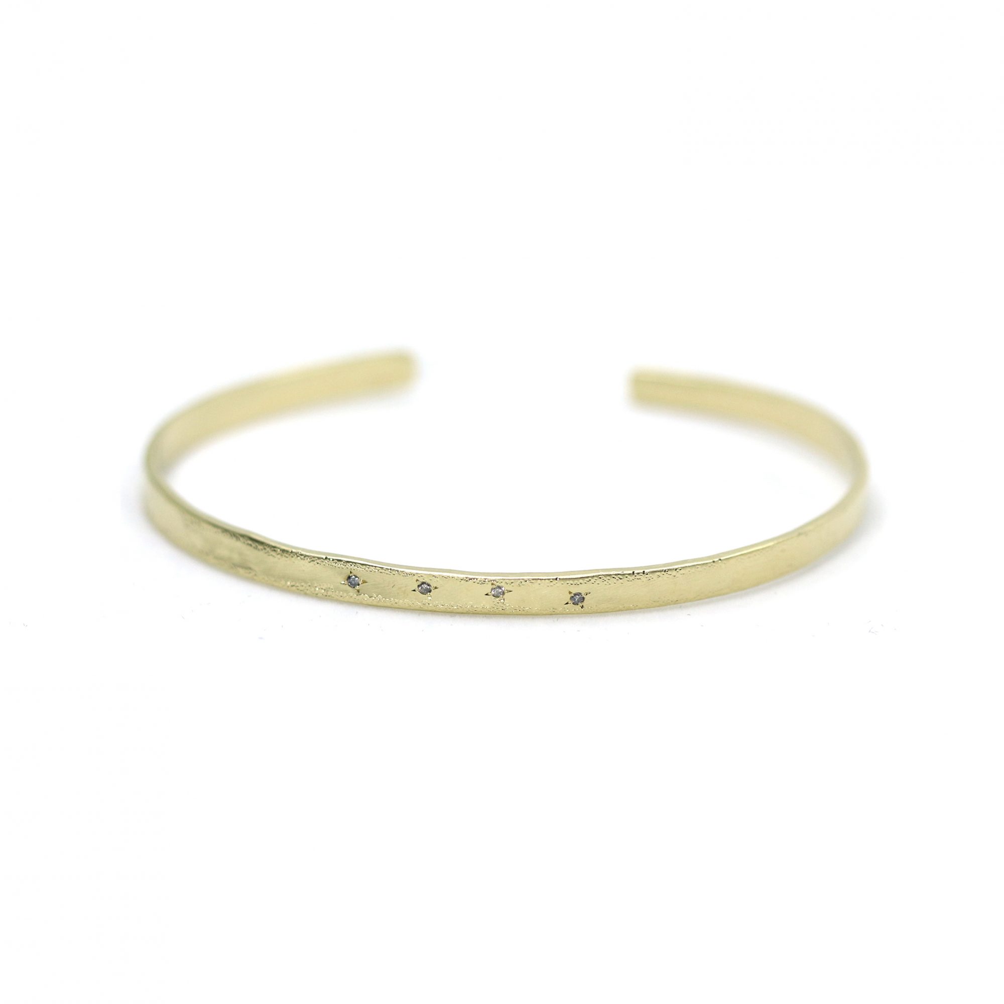 bracelet jonc martelé vermeil