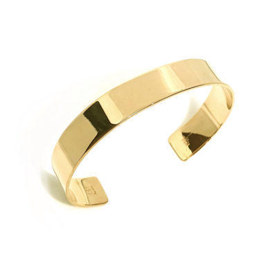 bracelet jonc vermeil 11mm poli