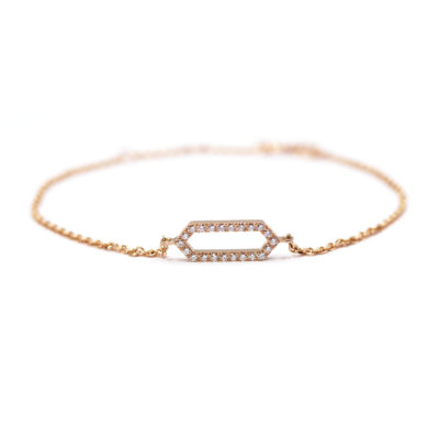 bracelet Zellige or rose