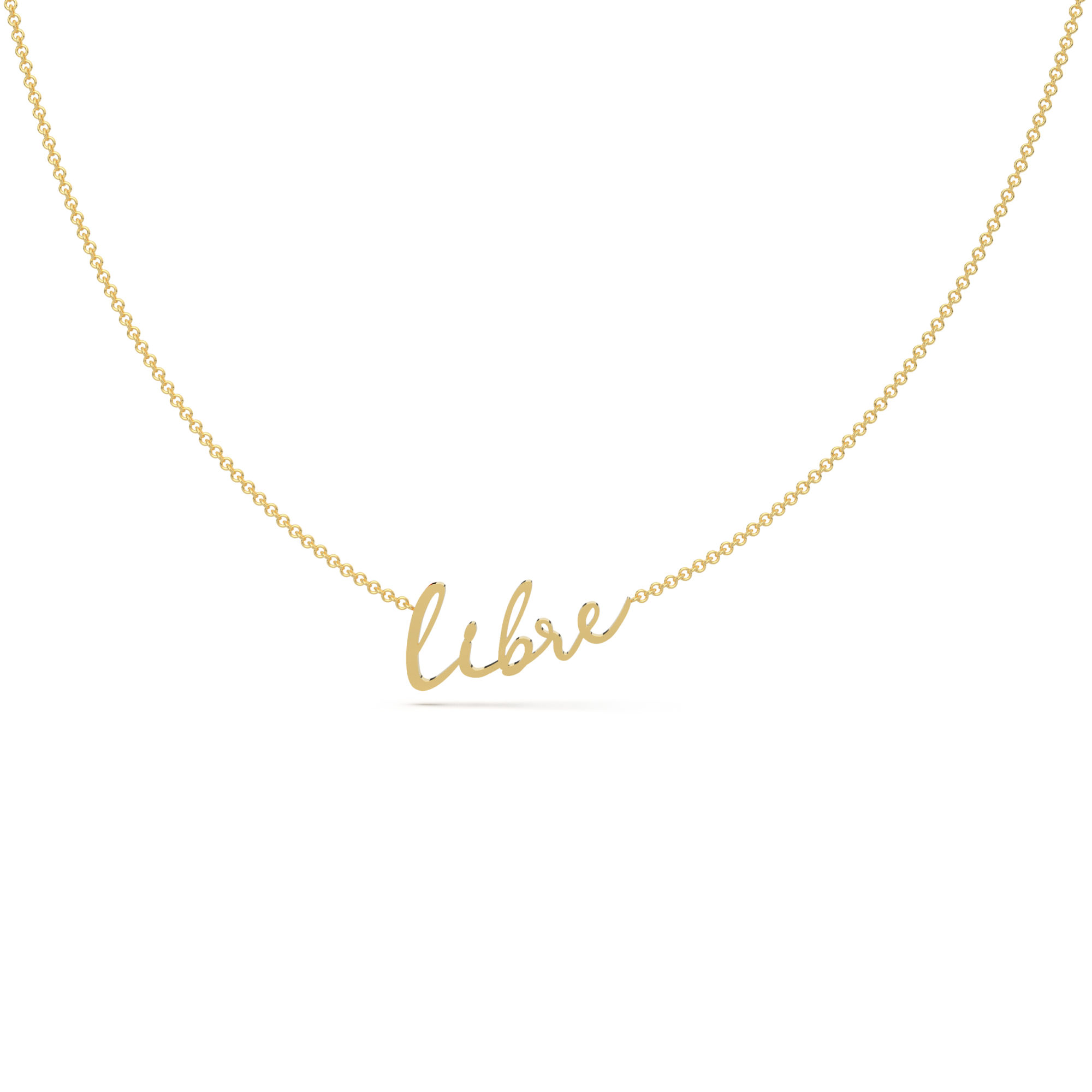 Collier Libre or jaune