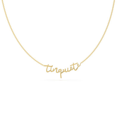 Collier T'inquiète or jaune