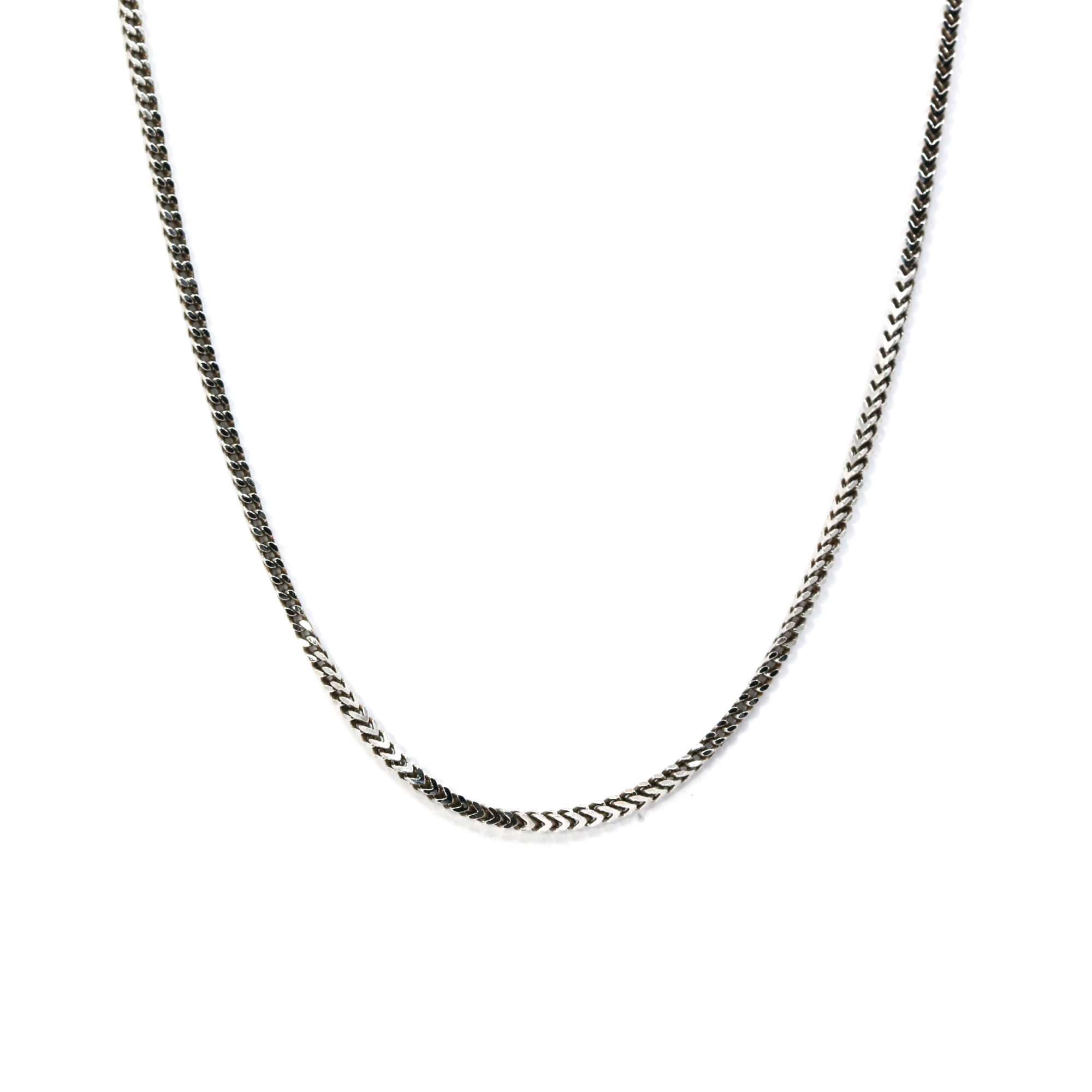Collier Franco argent oxydé