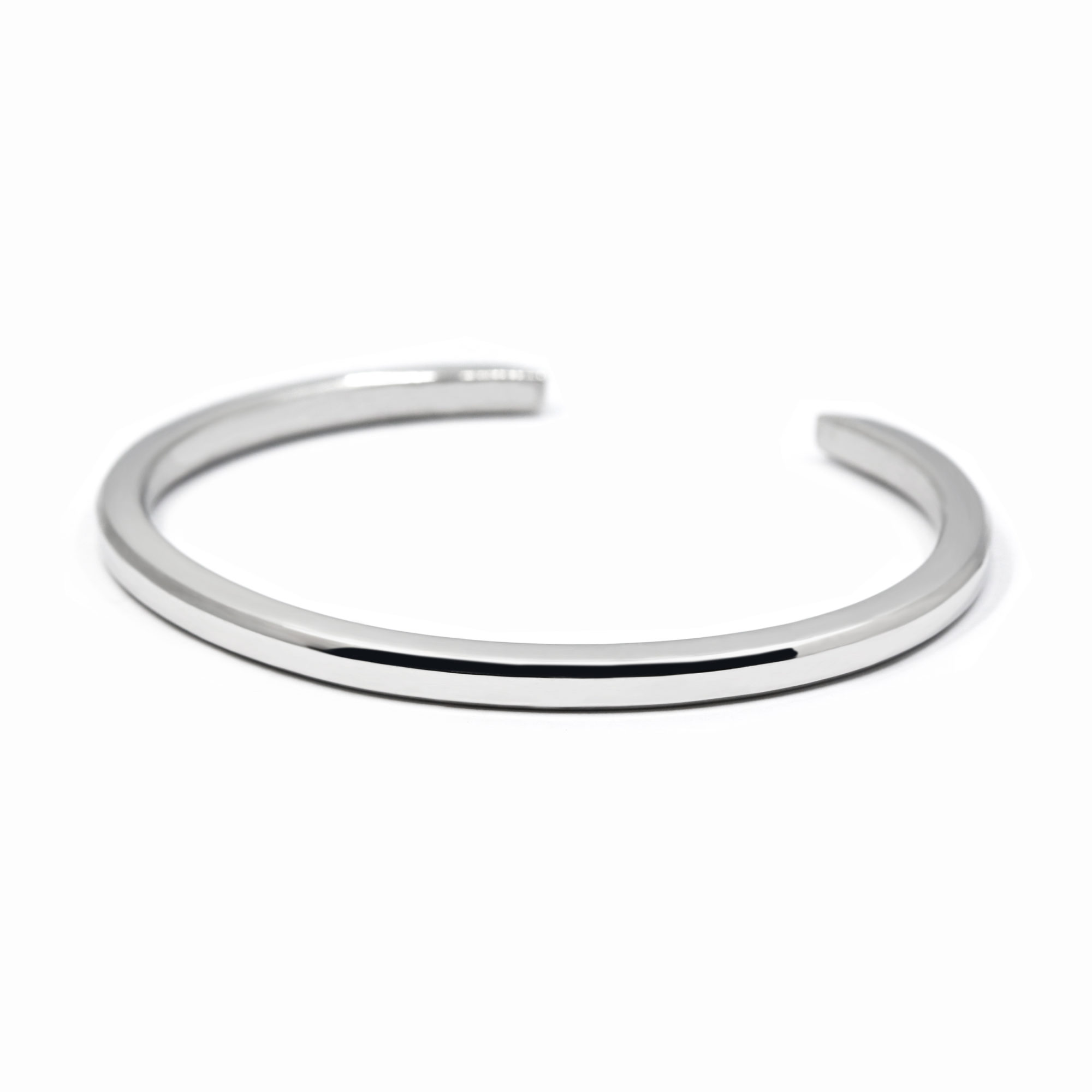 bracelet homme Jul biseauté 4mm argent
